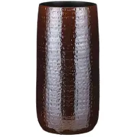 Mica Decorations Floyd Ronde Vaas - H50 x Ø25 cm - Keramiek - Bruin