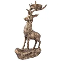 Ptmd collection PTMD Kandelaar Dixon - 25x15x45 cm - Aluminium - Messing