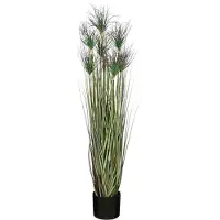 Mica Decorations Kunstplant Cat Gras - 30x30x115 cm - PVC - Paars