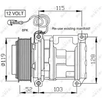 NRF Compressor airconditioning 32660