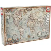 Educa Puzzel. Historische wereldkaart, 4000 stukjes