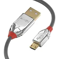 Lindy 36654 USB 2.0 kabel, type A/Micro-B, Cromo Line, mannelijk/mannelijk, 5 meter