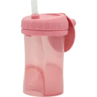 Difrax Rietjesbeker Drinkbeker - 250 ml - 12+ Maanden - Roze - 1 stuk