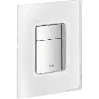 GROHE Skate Cosmopolitan bedieningsplaat tweeknops frontbediening glas Wit