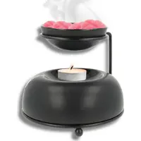 Scentchips Brander Bowls - Waxbrander - Geurbrander - Oliebrander - Wax Melts Brander - Aromabrander - Ook Geschikt Voor Essentiële Oliën - Geurolie - Waxmelts - Mat Zwart
