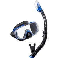 Tusa Sport TUSAsport UC3125 Visio Tri-Ex Snorkelset | Premium Snorkelmasker & Dry-Top Snorkel voor Heldere, Comfortabele Snorkelervaring