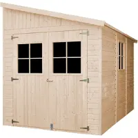 Timbela M339A+M339G - Houten tuinhuis - 6,09 m² - 318x218xH251 cm - met vloer
