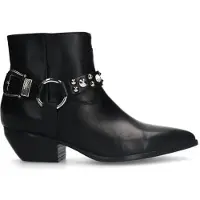 Sacha leren cowboylaarzen zwart female | Maat: 38