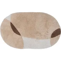 Veer Carpets Badmat Bink - Beige Ovaal 60 x 100 cm