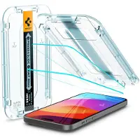 Spigen GLAStR EZ Fit Screenprotector 2 Pack + Applicator voor de Apple iPhone 16 Plus / 15 Plus