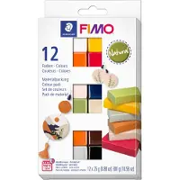 Staedtler 8023 C12-4 FIMO Soft Oven Hardening Modelling Clay 12 x 25 g Blokken - Natuurlijke kleuren