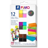 Staedtler effect - ovenhardende boetseerklei - colour pack 12 neon kleuren