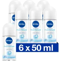 Nivea 6x Deodorant Roller Fresh Natural 50 Ml
