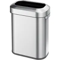 EKO Afvalbak EKO Urban rechthoek 60L Mat RVS