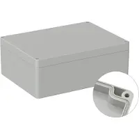 TRU COMPONENTS TC-9065488 Outdoorbehuizing 200 x 150 x 75 Polycarbonaat Grijs-wit (RAL 7035) 1 stuk(s)