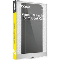 Accezz Premium Leather Slim Bookcase voor de Apple iPhone 15 Pro - Zwart