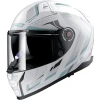 LS2 Helmets Volledige helm LS2 FF811 VECTOR II, kleur: Alizer matwit, zilver, maat: 3XL