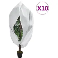 vidaXL Plantenhoezen met ritssluiting 10 st 70 g/m² 1,55x1,55 m
