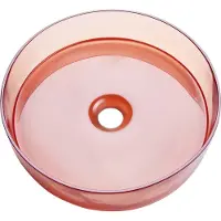 Beliani TOLOSA - Wastafel - Rood - Solide ondergrond