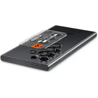 Spigen Optik Pro EZ Fit Lens Protector - Cameralens bescherming (2-pack) voor de Samsung Galaxy S24 Ultra - Zwart