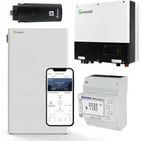 Growatt SPH5000TL3-BH-UP 5kW Hybride Omvormer Met 12,8 KWh Thuisbatterij