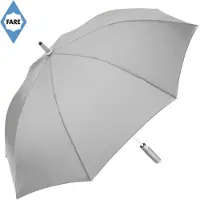 FARE Paraplu - Ø112 cm - Stormparaplu - Automatisch openend - Fibertec - Winddicht - Whiteline - Polyester - Licht Grijs