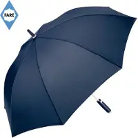 FARE Paraplu - Ø112 cm - Stormparaplu - Automatisch openend - Fibertec - Winddicht - Whiteline - Polyester - Navy