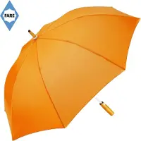 FARE Paraplu - Ø112 cm - Stormparaplu - Automatisch openend - Fibertec - Winddicht - Whiteline - Polyester - Oranje