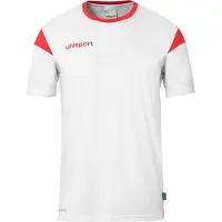 Uhlsport Squad 27 Shirt Korte Mouw Kinderen - Wit / Rood | Maat: 128