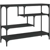 vidaXL Wandtafel 100x30x75 cm bewerkt hout zwart