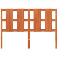 vidaXL Hoofdbord 135 cm massief grenenhout wasbruin