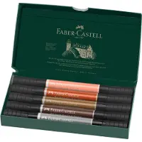 Faber-Castell Pitt Artist Pen tekenstift - dualmarker - etui 5 stuks Portrait - FC-162009