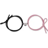 Despora Koppel armband magnetisch Zwart / Roze
