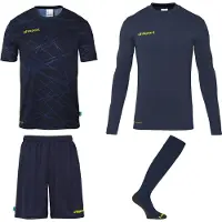 Uhlsport Prediction Keeperstenue Pack Donkerblauw Geel