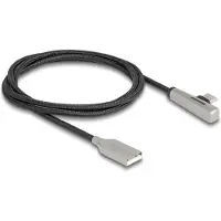 DeLOCK USB 2.0 Cable Type-A male to USB Type-C male angled with LED and Fast Charging 60 W 1 m