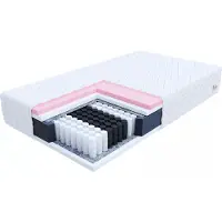 FDM MEMORY MAX Matras 100x200 cm - Pocketvering Matrassen Eenpersoons - Hoogte 24 cm H2 en H3 - Dubbelzijdig - 7 zones - Afritsbaar hoes wasbaar - Antiallergisch en Ademende - Öko-Tex gecertificeerd