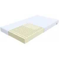 FDM UDINE Matras 80x200 cm - Hoogte 10 cm H2 - Koudschuim Latex Matrassen - Dubbelzijdig - 7 zones - Antiallergisch