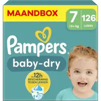 Pampers - Baby Dry - Maat 7 - Maandbox - 126 stuks - 15+ KG