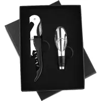 Vinata Tidone cadeauset - kurkentrekker - wijnschenker - wijnstopper - geschenk - wijnopener - kelnersmes
