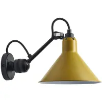 DCW éditions Gras n°304 Wandlamp Yellow | Black | Conical
