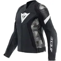 Dainese Avro WMN Leren 5 Jas zwart Wit Maat 48