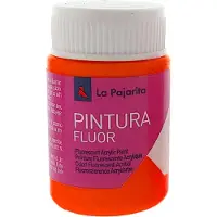 La Pajarita Fluor acrylverf oranje 35 ml - knutselverf voor kinderen.