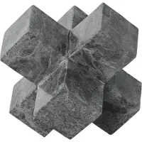 MUST Living Object Wavebreaker Black,19x19x19 cm, black marble (Zwart, 19x19x19cm)
