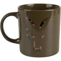 Fox Fishing Green & Camo Head Ceramic Mug