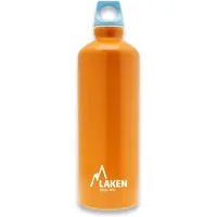 Laken Oranje duurzame drinkfles van gerecycled aluminium, inhoud 750 ml, gemaakt in Europa