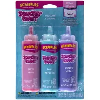 Scribbles Squishy paint 3D Textielverf Set - 81.3ml - Eenhoorn kleuren - 3 stuks