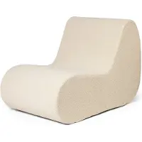 Ferm Living Loungestoel Rouli Center Module Pure Bouclé Off-White