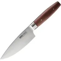GEFU ENNO Koksmes 15 cm – Solinger Staal – Walnotenhouten Handgreep – Professioneel Keukenmes – Made in Germany