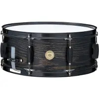Tama Woodworks WP1455BK‑BOW Snaredrum – 14x5.5", Poplar - Black Oak Wrap