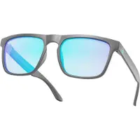 MowMow Sportzonnebril 'Thor Sunglasses - Polarized - Men - Women - Black' lichtblauw